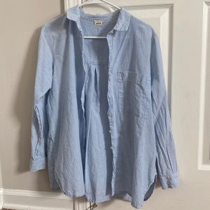 Small Blue Striped Button Down